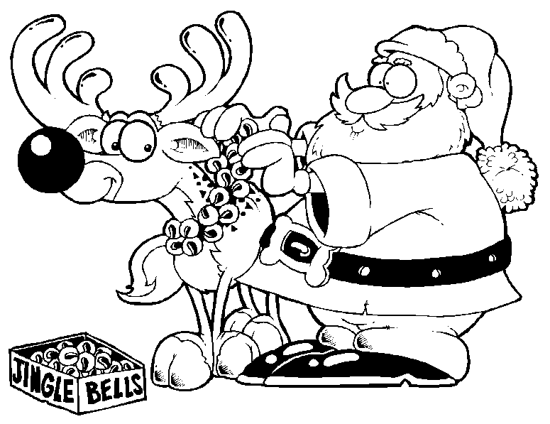 Image de Noël: Coloriage Père Noël 